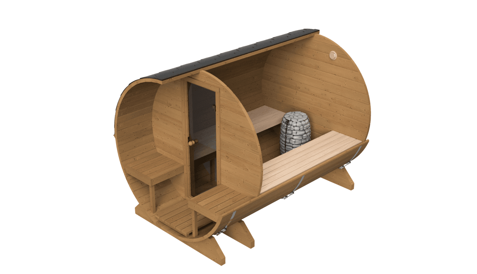Sauna Tunna með verönd (2.8m)